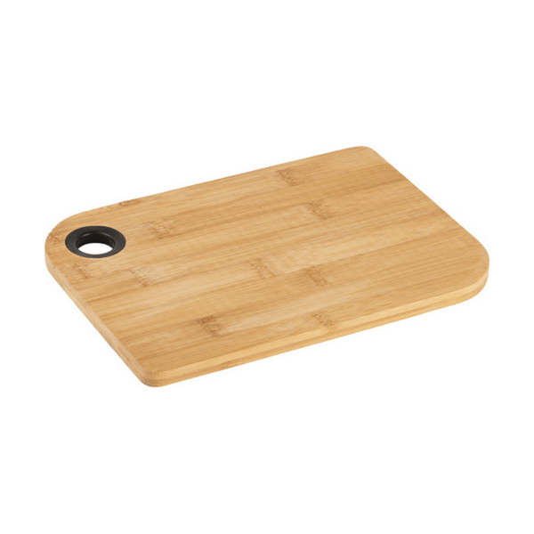 Bamboo cutting board with thumb hole